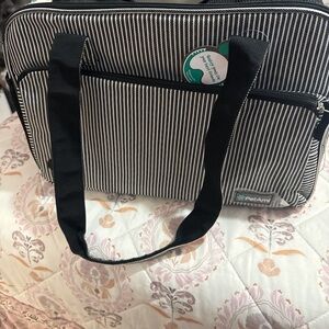 PetAmi Black and White Striped Bag